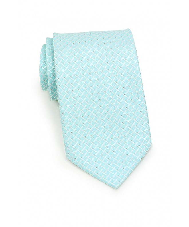Bows N Ties Necktie Turquoise Patterned Microfiber