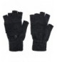 Fingerless Knitted Convertible Mittens Charcoal