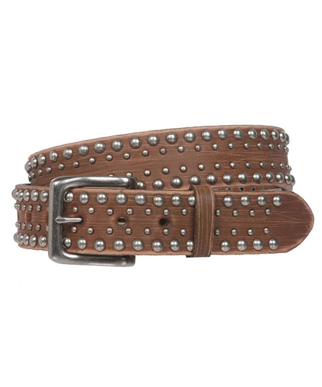 Antique Silver Studded Distressed Leather