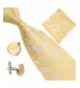 Fashion Jacquard Handkerchief Cufflinks Champagne