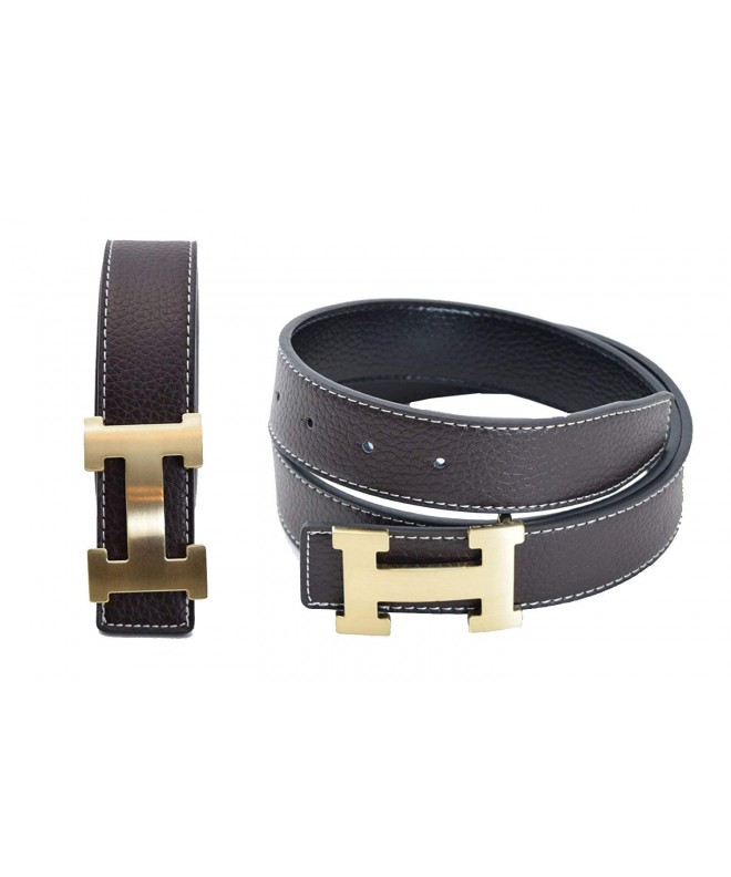 Womens Reversible Leather Removable Buckle