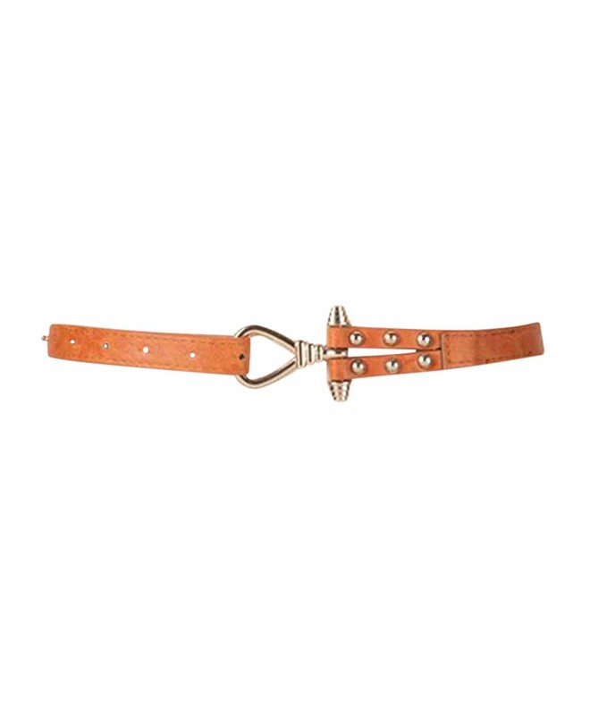 Orange Skinny Belt Anchor Buckle