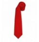 boxed gifts Polyester Slim Tie Red