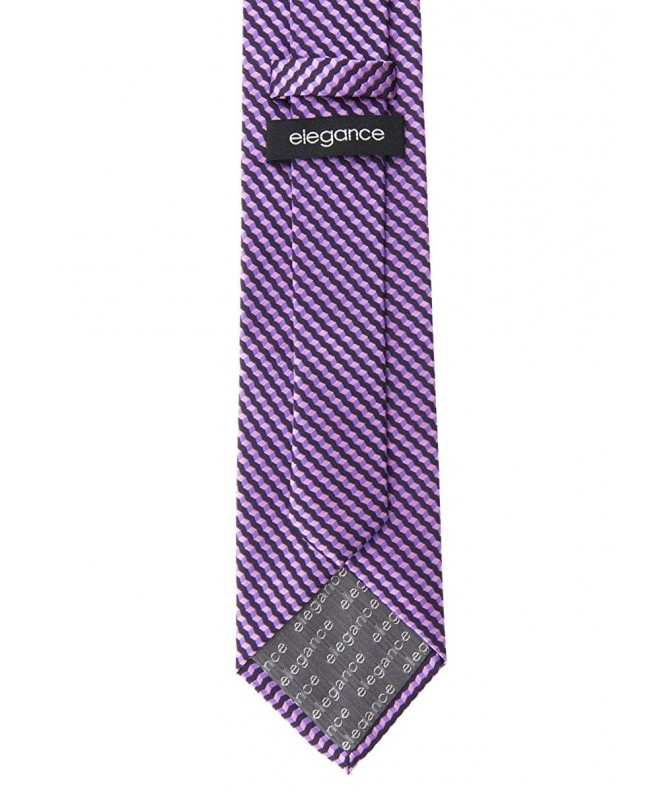 Wavy Zig Zag Stripe Pattern Woven Men's Tie Necktie w/Pocket Square ...