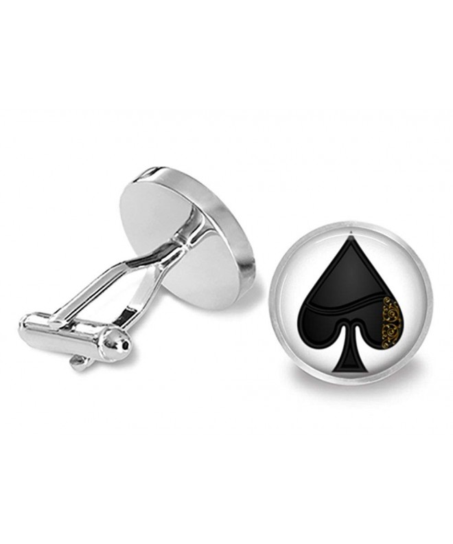 Spades Playing Card Suit Cufflinks