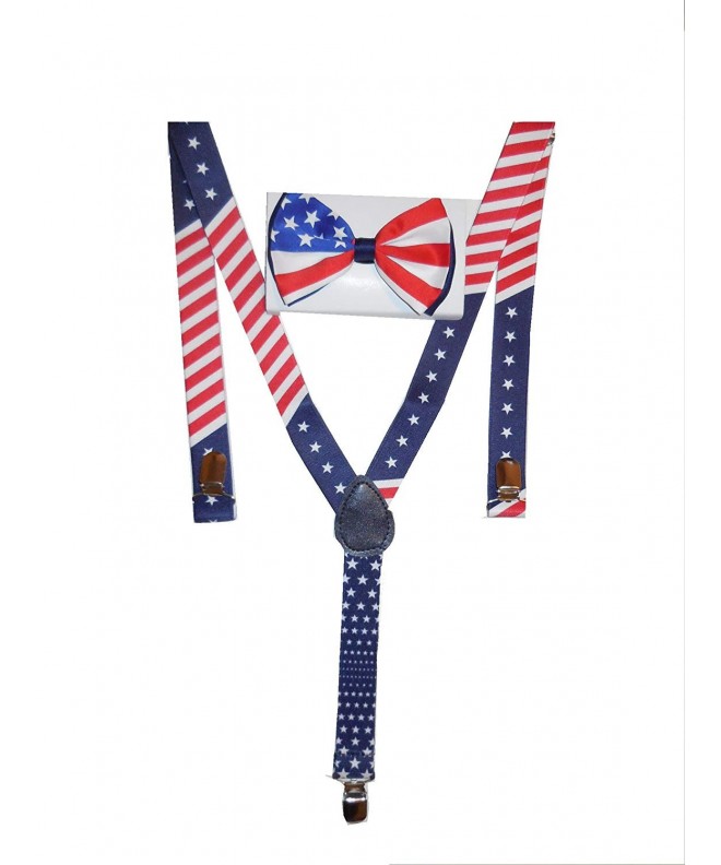 Unisex Awesome PATRIOTIC Suspenders Matching