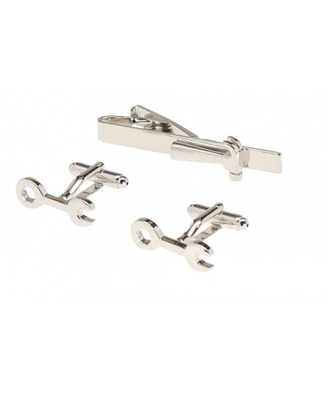 Mens Cufflinks Construction Hammer Wrenches