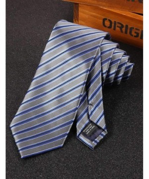 Mens Party Tie Classic Necktie Floral Silk Woven Neck Ties - Blue ...