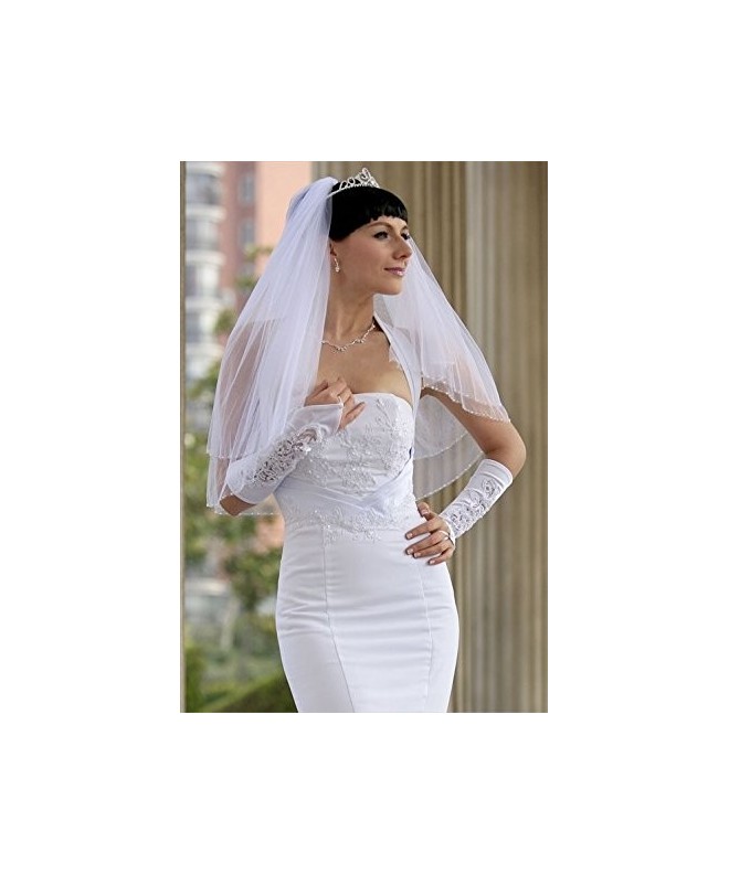 Bridal White Tiers Length Trimmed