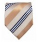 Cream and Navy Striped Necktie