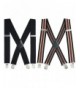 X Back Suspenders Adjustable Elastic Striped