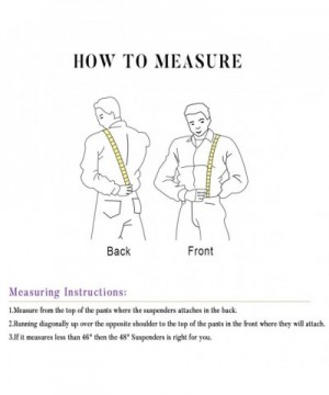 Mens X-Back Heavy Duty Work Suspenders 2pc 2
