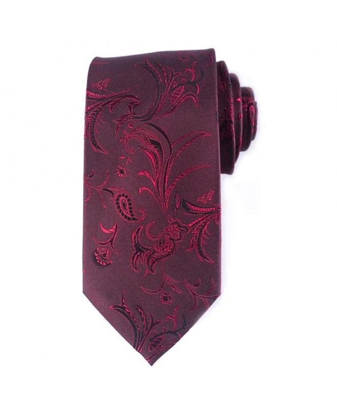 Qobod classic neckties colored burgundy