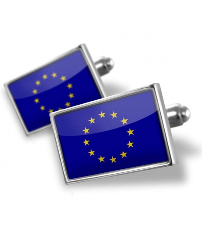 NEONBLOND Cufflinks European Union Flag