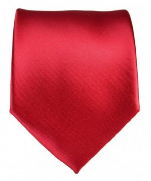10 Ties Solid Red Necktie