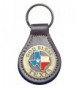 Bless Texas leather keychain Brown