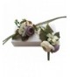 YuRong Vintage Bridesmaid Boutonnieres Lavender