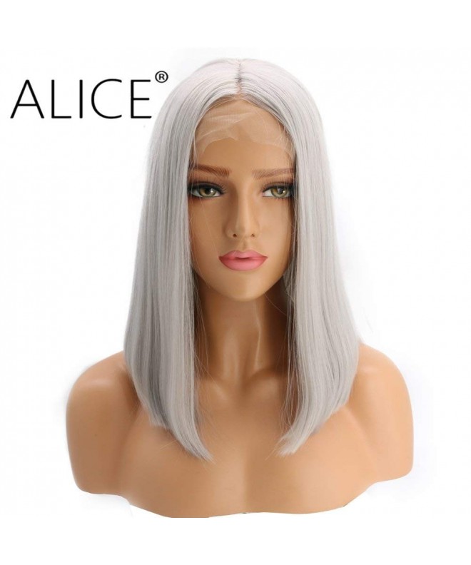 ALICE Silver Straight Middle Synthetic
