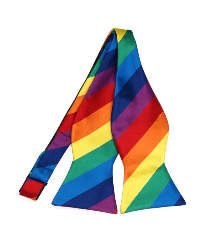 TieMart Rainbow Striped Self Tie Bow