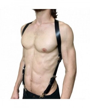 Homelex Leather Adjustable Harness Suspenders