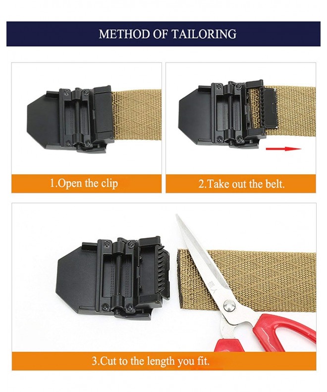Men's Nylon Belts Military Tactical Army Work Web Canvas Belt With ...