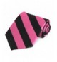 Hot Pink Black Striped Tie