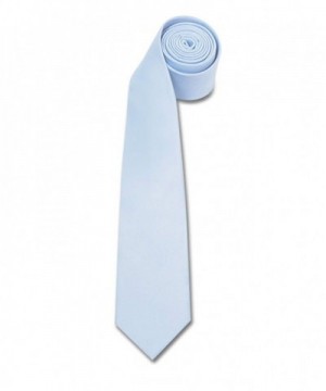 Polyester Slim Tie Baby Blue