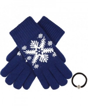 Womens Winter Knitted Double SNOWFLAKE
