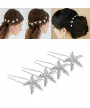 yueton Rhinestone Starfish Accessories Headdress