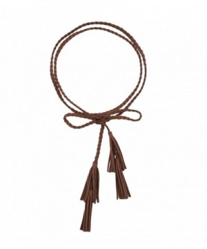 Colors Double Tassels 63inch Coffee
