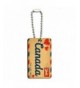 Postcard Canada Wooden Rectangle Chain