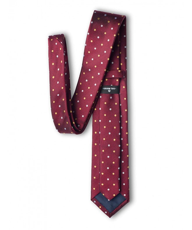 Men's Fashion 100% Silk 2.5-inch Tie Navy Shading Dot Skinny Tie ...
