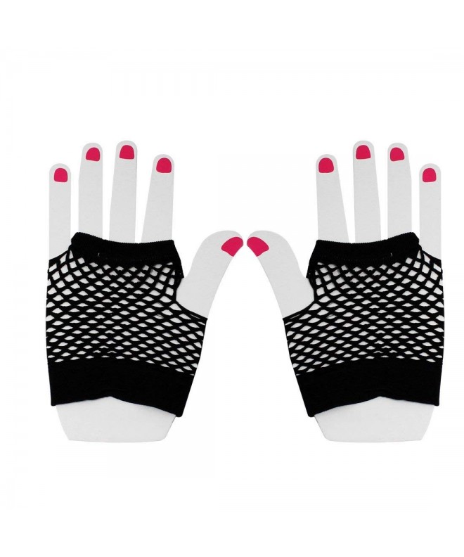 Elastic Gloves Fingerless Mittens Ladies