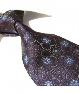 Extra Long 100% Silk Ties Purple Floral Woven Jacquard XL Necktie 63 ...