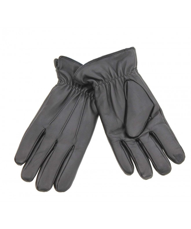 Isotoner Leather Pintuck Driving Gloves