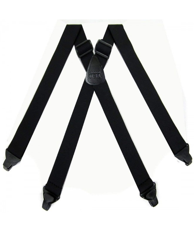Black Airport Friendly Quality Suspenders