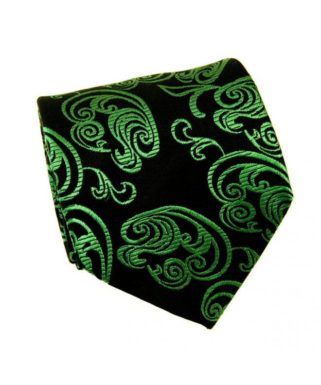 Silk Necktie Green Black