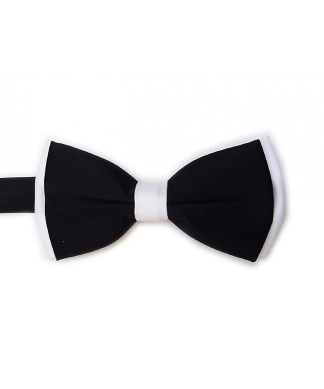 Soophen Polyester Soild banded Bowtie