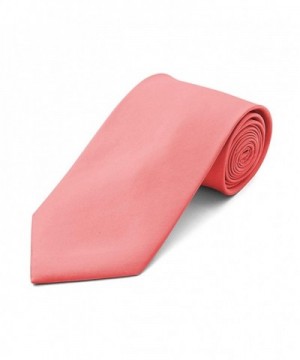 Satin Solid Traditional Bowtie Peach