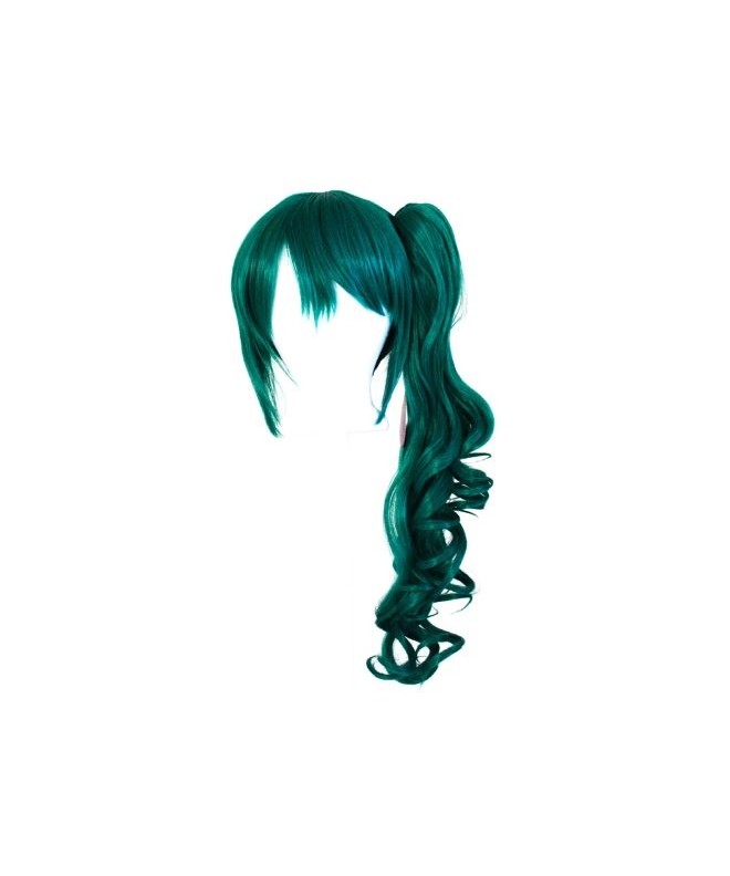 Yuri Viridian Green Curly Pony