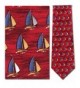 Mens Nautical Sailboats Necktie Neckwear