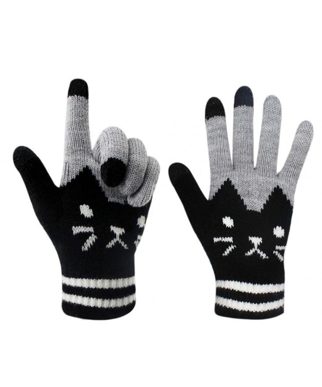 Gloves Knitted Windproof Thermal Mittens