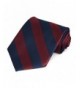 Maroon Navy Blue Striped Tie