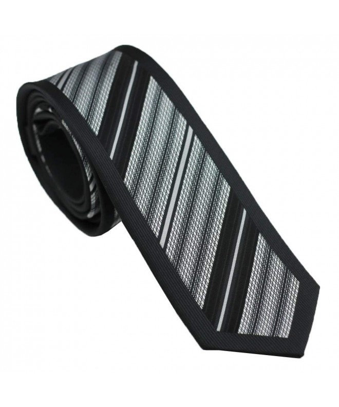 Coachella Stripe Bordered Necktie Microfiber
