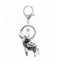 Luckeyui Personalized Elephant Keychain Keyring
