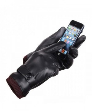 LAOWWO Leather Touchscreen Gloves Driving