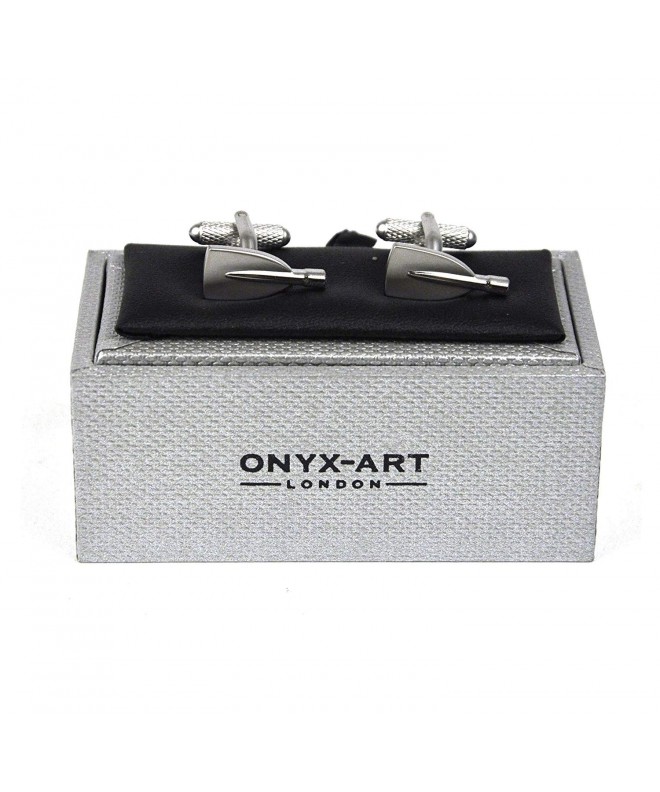 Onyx Art Cufflinks Oars