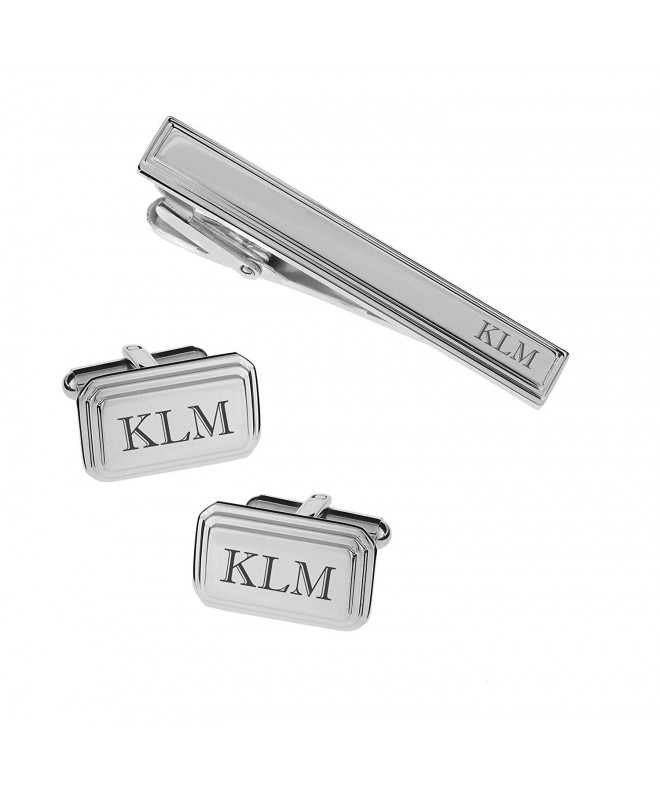 Personalized Polished Stainless Cufflinks Engraved