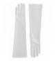 White Length Formal Bridal Gloves
