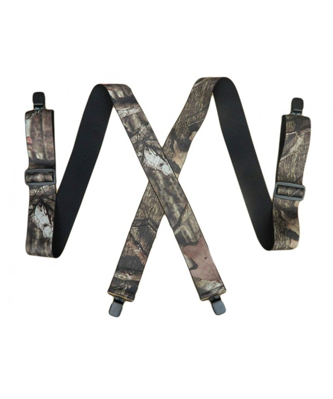 MENDENG Camouflage Clip End Suspenders Strong